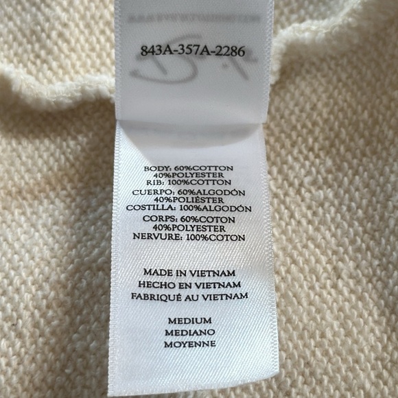 Rails Signature Sweatshirt Ivory Rainbow Lettering Women’s M Terry Casual Prep‎ - Picture 11 of 12